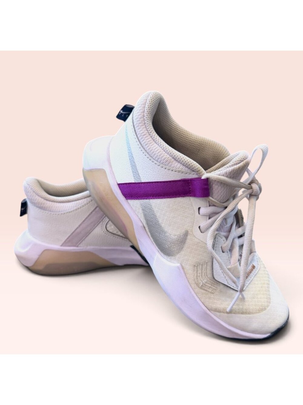 Nike Air Zoom Crossover GS Basketball Shoes White Purple Pink 4Y / 5.5W